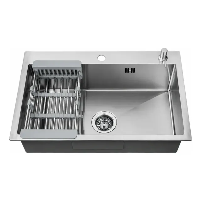 Bacha De Cocina Bravo Acero Inoxidable 60x45 Cm Brillante Acero Inoxidable